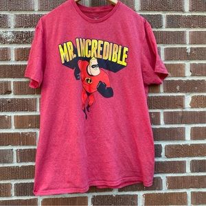 Disney Pixar Incredibles 2 Movie Mr Incredible Red Men’s T-Shirt Size L